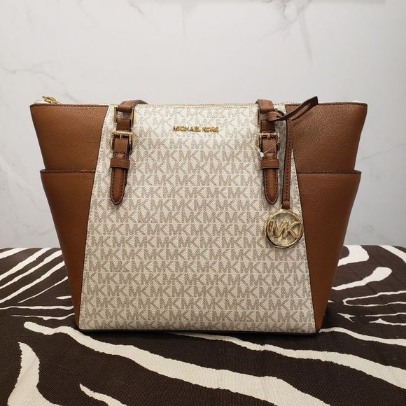 Michael Kors Charlotte Large Tote Set - Picture 1 of 10
